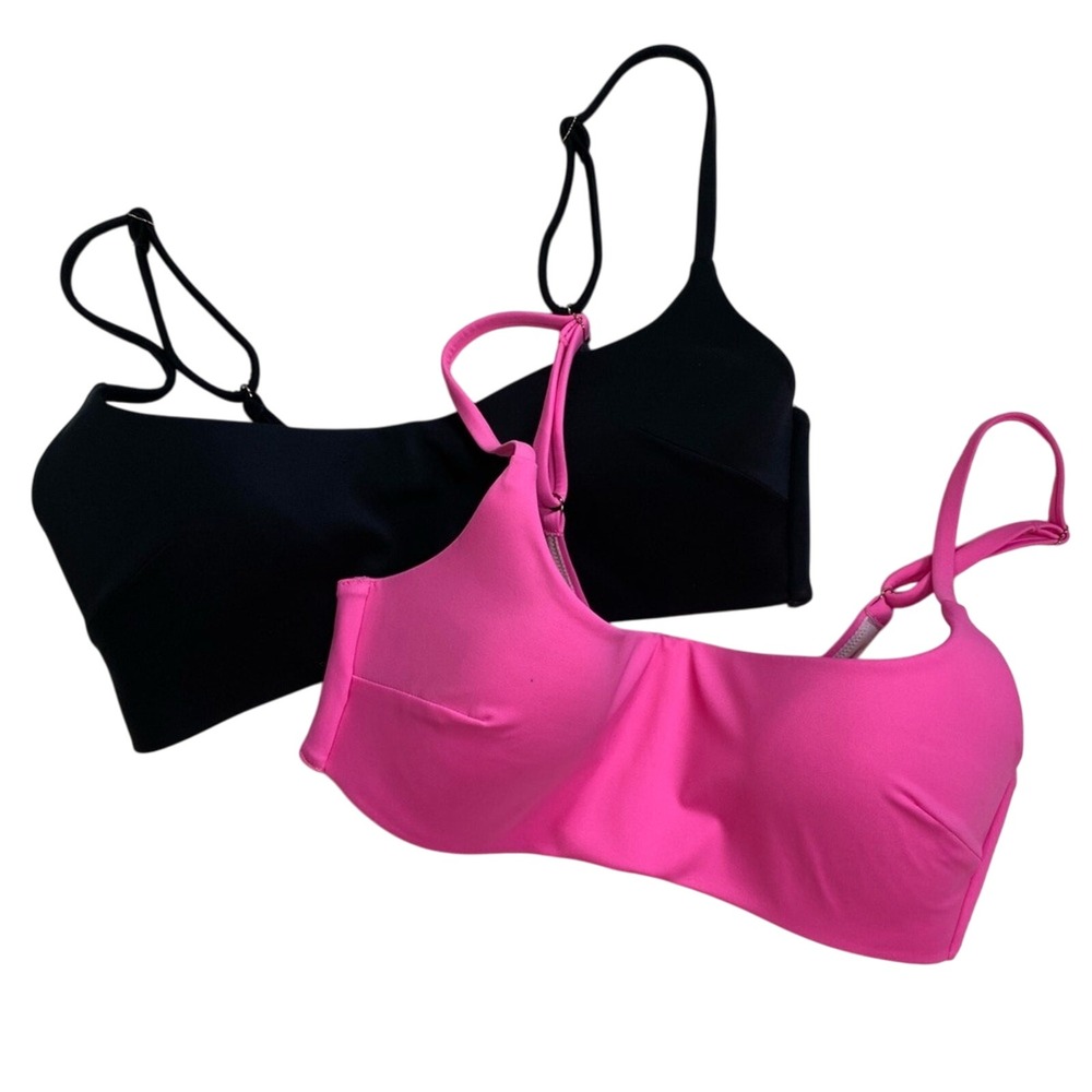 Victoria's Secret Spaghetti Strap Lightly Padded Bikini Top Bundle of 2 Swimwear